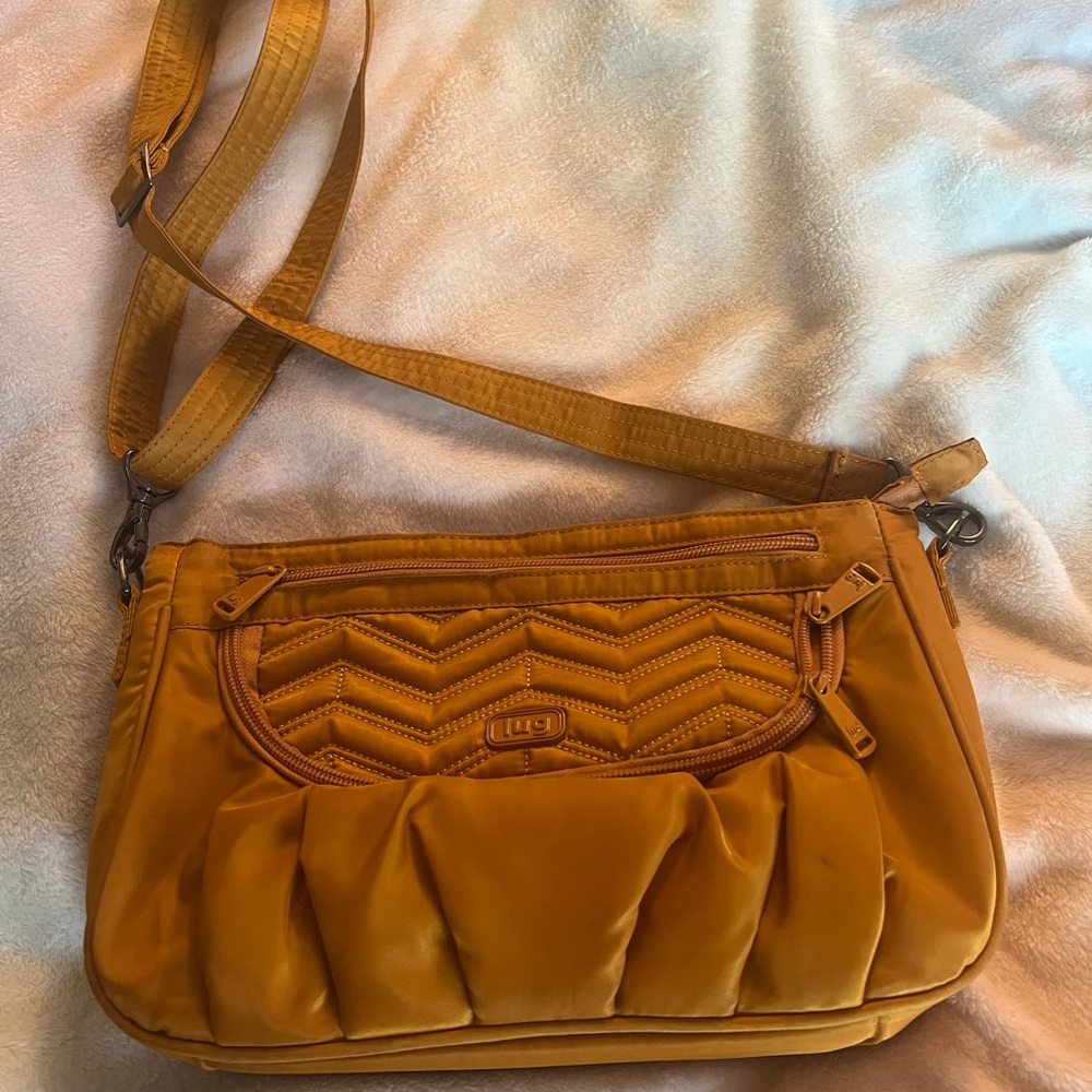 Lug Handbag Mambo Crossbody in Amber Yellow